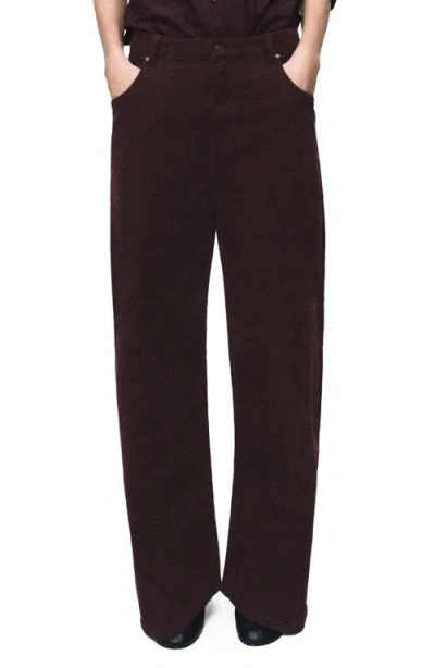 MANGO MANGO WIDE LEG CORDUROY PANTS