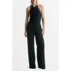 Mango Wide Leg Halter Jumpsuit