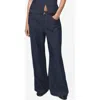 Mango Women's Wide Leg Mid-rise Jeans In Blue