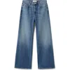 Mango Wide Leg Jeans In Blue