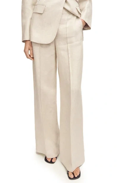 Mango Wide Leg Linen Pants