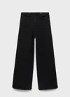 Mango Jean Large Taille Normale Black Denim - Femme - 42 -  In Black