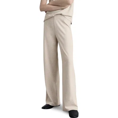 Mango Wide Leg Pants In Beige
