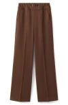Mango Wide Leg Pants In Brown