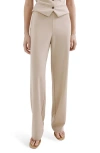 Mango Wide Leg Pants In Neutral