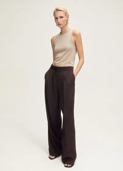 Mango Trousers Chocolate