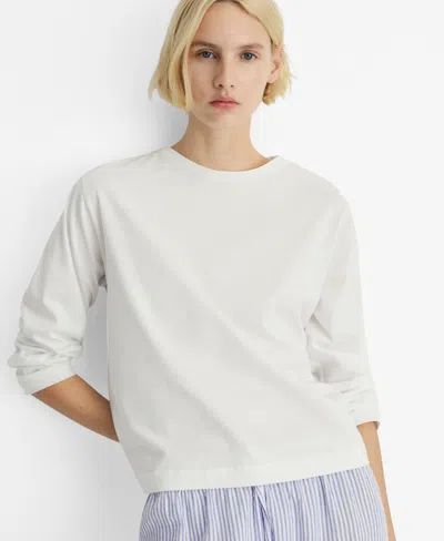 Mango Women's 2-piece Seersucker Striped Pajamas In White