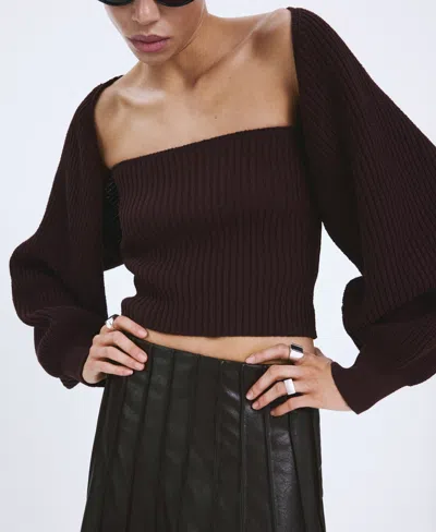 Mango Women's 2-piece Knit Set In Brown