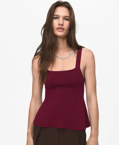 MANGO WOMEN'S A-LINE KNITTED TOP