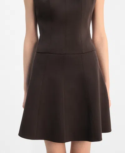 Mango Women's A-line Seam Detail Skirts In Black