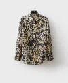 Mango Animal Spot Cotton Button-up Shirt In Black