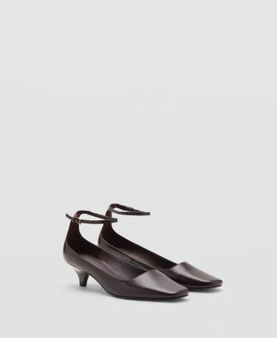 MANGO WOMEN'S ANKLE STRAP KITTEN-HEELED SHOES
