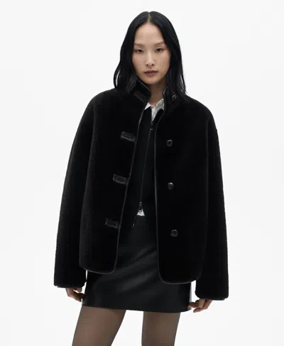 MANGO WOMEN'S APPLIQUES DETAIL JACKET