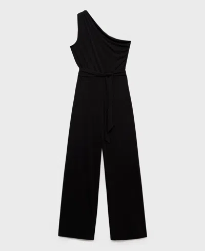 Mango Women's Asymmetric Belt Jumpsuit