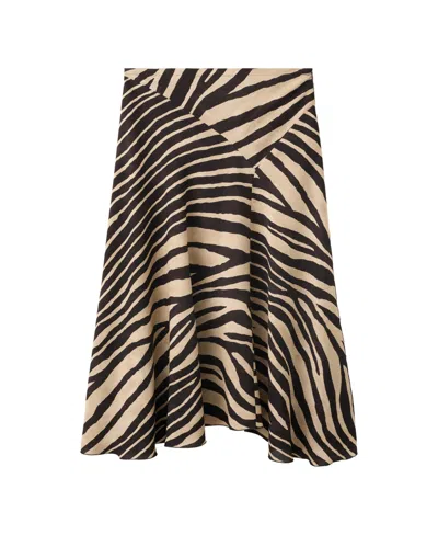 Mango Women's Asymmetric Midi Skirt In Black