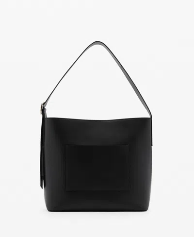 MANGO WOMEN'S ASYMMETRIC STILETTO SHOPPER BAG