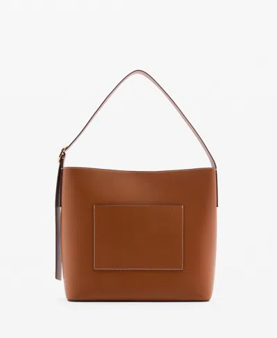 MANGO WOMEN'S ASYMMETRIC STILETTO SHOPPER BAG
