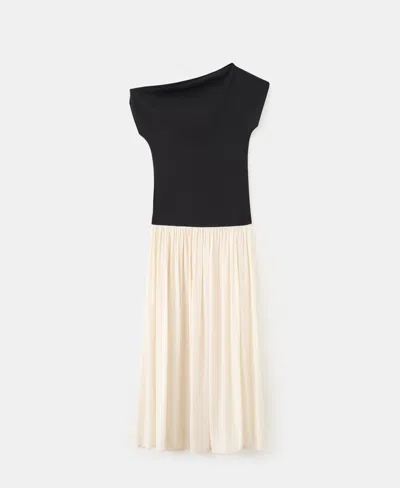 Mango Women's Asymmetrical Flared Dress In Multi