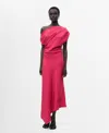 Mango Asymmetric One-shoulder Maxi Dress