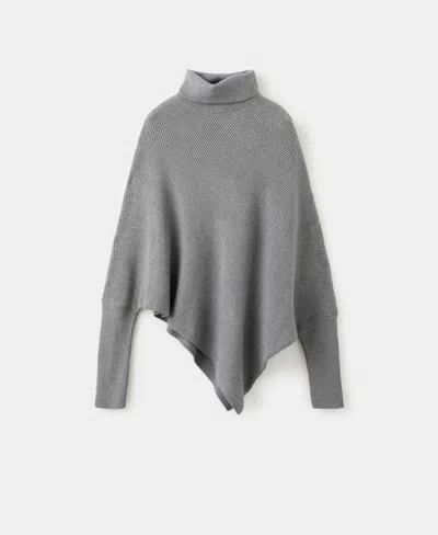MANGO WOMEN'S ASYMMETRICAL ROLL NECK SWEATER