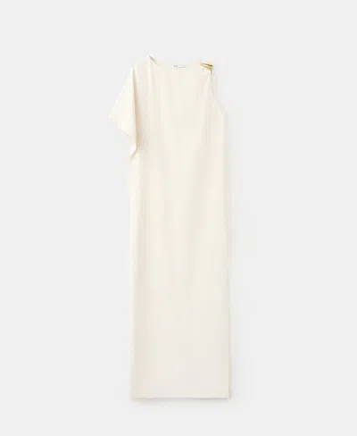Mango Women's Asymmetrical Sleeves Long Dress In Multi