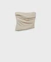Mango Asymmetrical Strapless Top In Neutral