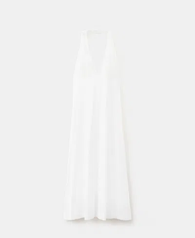 Mango Women's Back Neckline Lace Nightgown In White