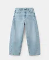 Mango Balloon Crop Jeans In Blue