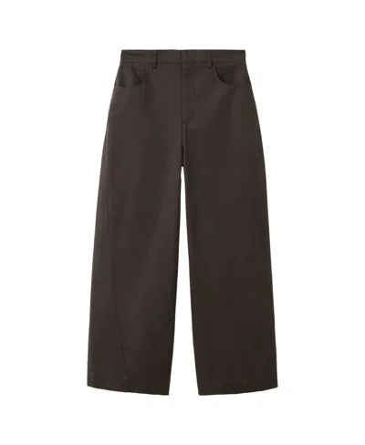 Mango Women's Balloon Wide-leg Pants In Chocolate