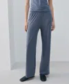 Mango Women's Basic Long Lyocell Trousers In Blue