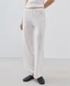 Mango Women's Basic Long Lyocell Trousers In White