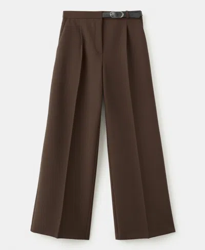 Mango Women's Belt Combined Trousers In Multi