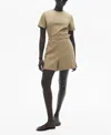 Mango Belt Short Jumpsuit Beige In Beige