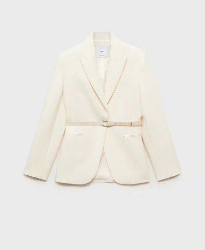 Mango Women's Belt Structured Blazer