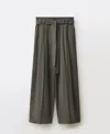 Mango Women's Belted Clips Suit Trousers In Green