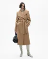 Mango Belted Manteco Wool Coat Medium Brown In Medium Brown