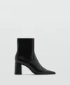 Mango Women's Block Heel Ankle Boots