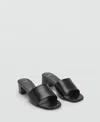 Mango Women's Block-heel Strap Sandals In Black