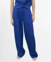 Mango Tie Belt Wide Leg Pants