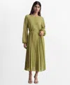 Mango Robe Olive - Femme - Xl -  In Olive Green