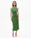 Mango Robe Midi Naud Vert - Femme - Xl -  In Green