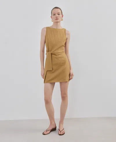 MANGO WOMEN'S BOW SHORT DRESS