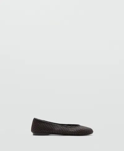 Mango Women's Braided Ballet Flats In Multi