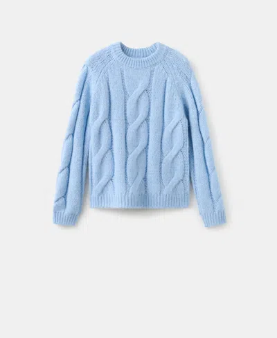 MANGO WOMEN'S BRAIDED KNITTED SWEATER