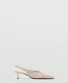 Mango Braided Pointed Shoe In Multi
