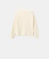 Mango Braided Wool-blend Sweater Ecru In Neutral