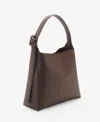 Mango Faux Leather Shopper In Chocolate