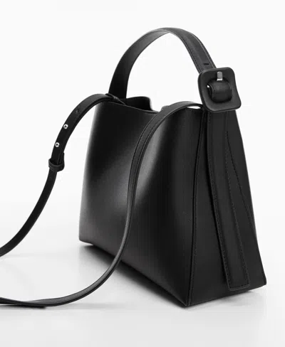 Mango Women's Buckle Detail Shopper Bag In Medium Bro