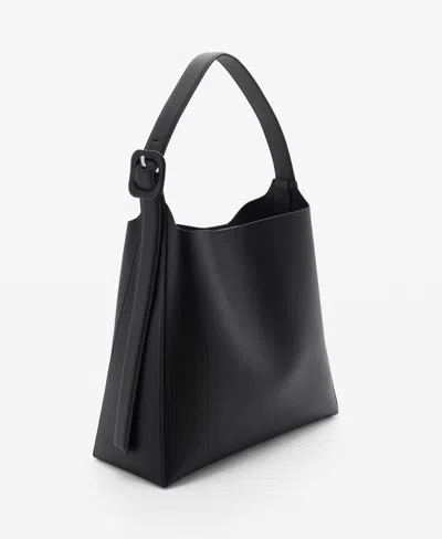 Mango Women's Buckle Shopper Bag