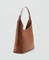 Mango Women's Buckle Shopper Bag In Brown